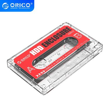 Orico 2580U3 Usb 3.0 Mobiele Harde Schijf Case 2.5 Inch Transparant 4Tb Sata Hdd Ssd Externe Behuizing Cassette Tape box Voor Laptop