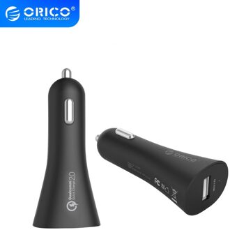 Orico Dual Port Usb Car Charger QC2.0 Universele Snelle Smart Auto-Oplader Usb Mini Charger Voor Xiaomi Huawei Samsung iphone