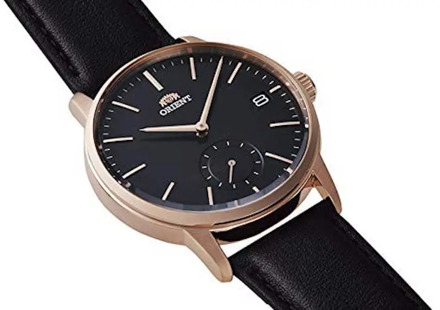 Orient Contemporary men's watch RA-SP0003B Quartz Rose Gold strap leather band luxury men's watch
