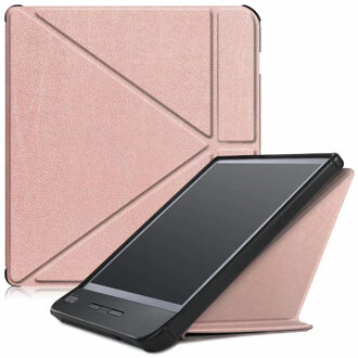 Origami Booktype Kobo Libra H2O tablethoes - Rosé Goud