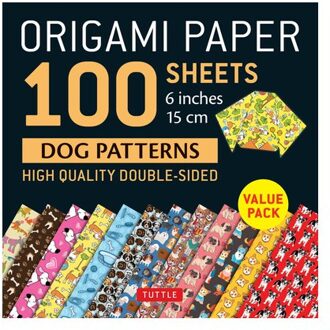 Origami Paper 100 sheets Dog Patterns 6 (15 cm)