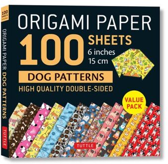 Origami Paper 100 sheets Dog Patterns 6 (15 cm)