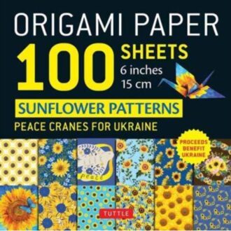 Origami Paper 100 Sheets Sunflower Patterns 6" (15 Cm)