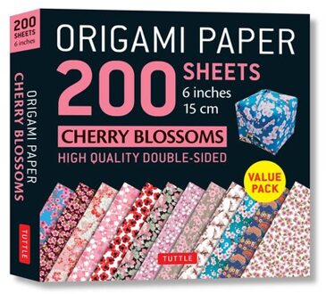 Origami Paper 200 sheets Cherry Blossoms 6 inch (15 cm)