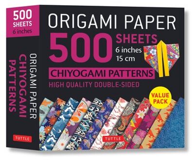 Origami Paper 500 sheets Chiyogami Designs 6 inch 15cm