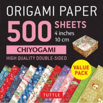 Origami Paper 500 sheets Chiyogami Patterns 4  (10 cm): Tuttle Origami Paper