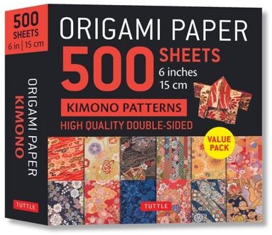 Origami Paper 500 Sheets Kimono Flowers 6" (15 Cm)