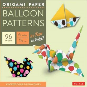 Origami Paper - Balloon Patterns - 6  - 96 Sheets: Party Designs - Tuttle Origami Paper: High-Quality Origami Sheets Printed with 8 Different Designs