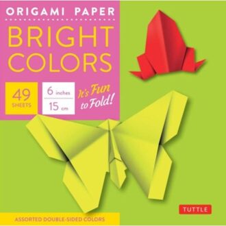 Origami Paper - Bright Colors - 6 - 49 Sheets