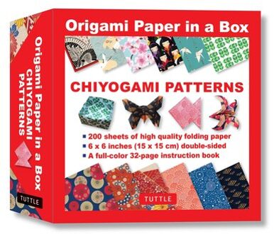 Origami Paper in a Box - Chiyogami Patterns