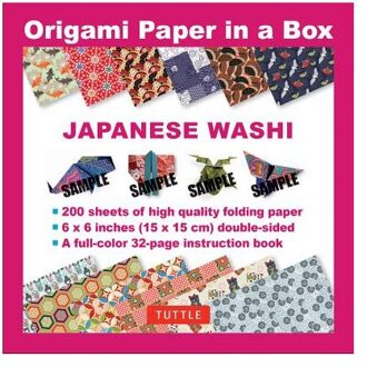 Origami Paper in a Box - Japanese Washi Patterns 200 sheets