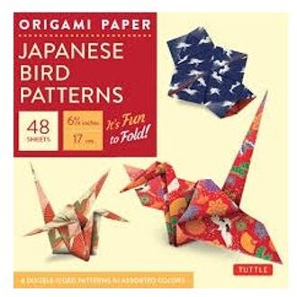 Origami Paper - Japanese Bird Patterns - 6 3/4  - 48 Sheets: Tuttle Origami Paper: High-Quality Origami Sheets Printed with 8 Different Patterns