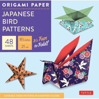 Origami Paper - Japanese Bird Patterns - 8 1/4  - 48 Sheets: Tuttle Origami Paper: High-Quality Origami Sheets Printed with 8 Different Designs