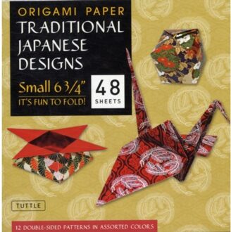 Origami Paper - Traditional Japanese Designs - Small 6 3/4 : Tuttle Origami Paper: 48 High-Quality Origami Sheets Printed with 12 Different Patterns