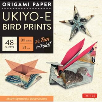 Origami Paper - Ukiyo-e Bird Prints - 8 1/4  - 48 Sheets: Tuttle Origami Paper: High-Quality Origami Sheets Printed with 8 Different Designs