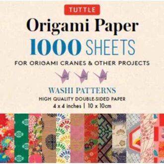 Origami Paper Washi Patterns 1,000 Sheets 4" (10 Cm)