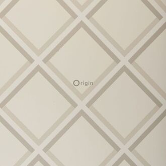 Origin behang geometrische vormen beige Blauw