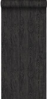 Origin behang houten planken met nerf zwart Blauw