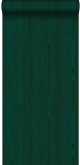 Origin behang houten planken smaragd groen Blauw