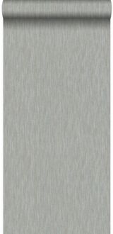 Origin behang linnen taupe Blauw