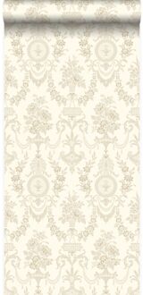 Origin behang ornamenten beige Blauw