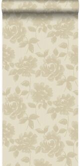 Origin behang rozen warm beige Blauw