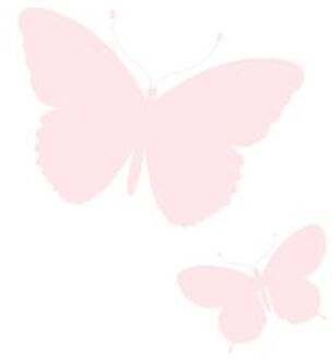 Origin fotobehang vlinders zacht roze Blauw
