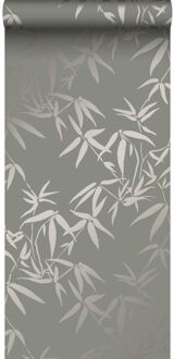 Origin Wallcoverings behang bamboe bladeren warm grijs - 0,53 x 10,05