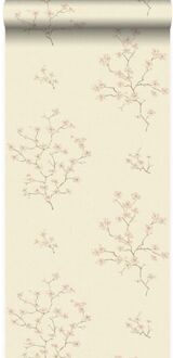 Origin Wallcoverings behang bloesemtak beige en roze - 53 cm x 10,05 m Beige, Roze