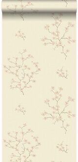 Origin Wallcoverings behang bloesemtak beige en roze - 53 cm x 10,05 m Beige, Roze