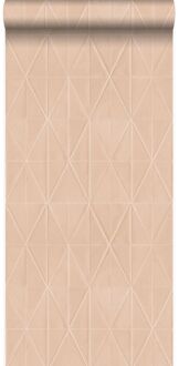 Origin Wallcoverings behang grafische vorm glanzend brons - 53 cm x 10 Geel, Brons