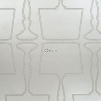 Origin Wallcoverings behang lampen zilver - 52 cm x 10,05 m - 307150 Grijs, Zilver