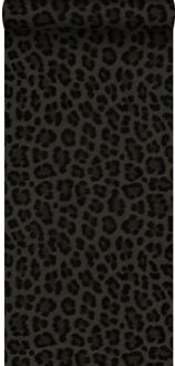Origin Wallcoverings behang panterprint donkergrijs en zwart - 0,53 x Bruin, Grijs, Zwart