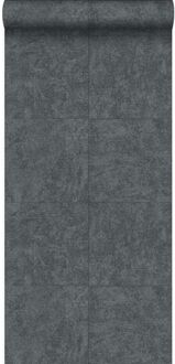 Origin Wallcoverings behang steen donkergrijs - 53 cm x 10,05 m - 3474 Grijs, Zwart
