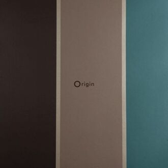Origin Wallcoverings behang strepen petrolblauw en bruin - 52 cm x 10, Bruin, Blauw