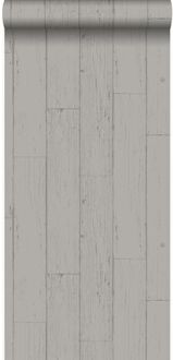 Origin Wallcoverings behang verweerde houten planken taupe - 53 cm x 1 Bruin