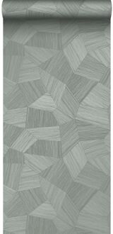 Origin Wallcoverings eco-texture vliesbehang grafisch 3D motief blauw Blauw, Grijs