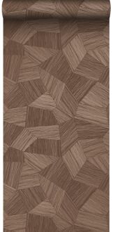 Origin Wallcoverings eco-texture vliesbehang grafisch 3D motief roest Bruin