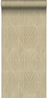 Origin Wallcoverings eco-texture vliesbehang origami motief beige - 0,