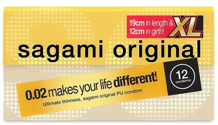 Original 0.02 Size XL (61mm) - Ultradunne Latexvrije Condooms 12 stuks (pakketpost) Transparant - 60 (omtrek 12-13 cm)