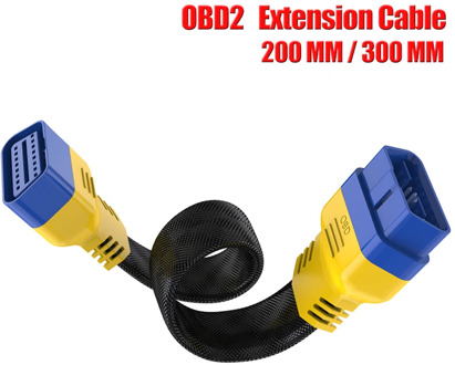 Original AUTOOL 16Pin 30cm 20cm Car OBD Extension Cable OBD Connector Adapter Extension Cord Obd2 Flexible Gooseneck OBDII Cable
