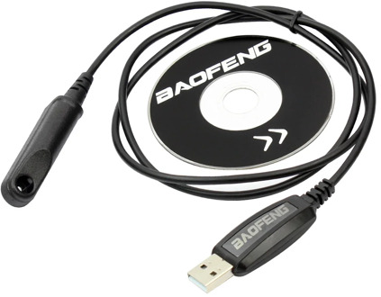 Original Baofeng UV-9R USB Programming Cable Waterproof for BAOFENG BF-9700 UV-9R Plus BF-A58 Walkie Talkie with CD Driver