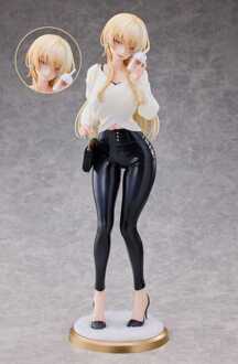Original Character Statue 1/4 Aoi Koigakubo Illustrated by Fujiko Leather Pants Deluxe Edition 42 cm