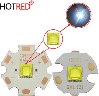 Original CREE XLamp XM-L3 XML3 Cold White 17W SMD5050 LED Light Emitter Diode for flashlight DIY Part With Copper Aluminum Board