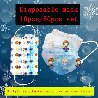 Original Disney Anna Elsa Kid Mouth Masks Cotton Disposable Face Mask Cartoon Frozen Children Kid Masks Christmas Party Protect