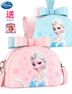 Original Disney Children's Bag Messenger Bag Baby Cute Ice Princess Fashion Small Bag Girl's Handbag Shoulder Bag FP8213