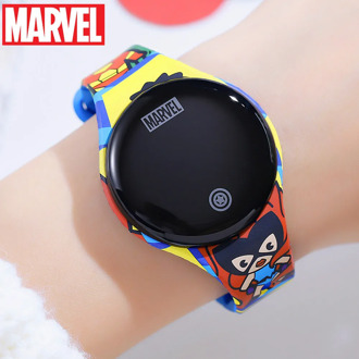 Original Disney Marvel Frozen Smart Watch Spider-Man Children's Watch Disney Mickey Cartoon Student Touch Screen Bracelet