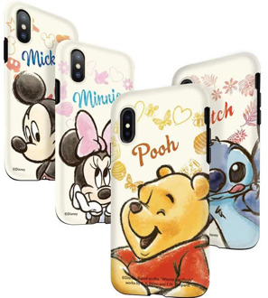 Original Disney Mickey Mouse Winnie The Pooh Stitch Anime Figure IPhoneX IPhoneXS Max IPhone Samsung Note10 Anti-drop Phone Case