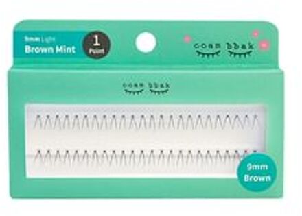 Original Eyelash 1 Point - 13 Types 9mm Brown