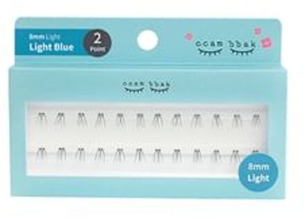 Original Eyelash 2 Points - 13 Types 8mm Light